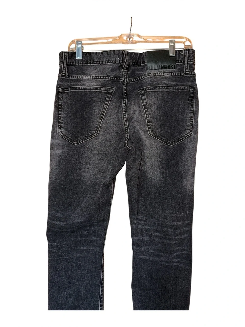 William Rast Dean Slim Straight Black Wash Jeans‎ Men’s 31x32 Stretch Denim